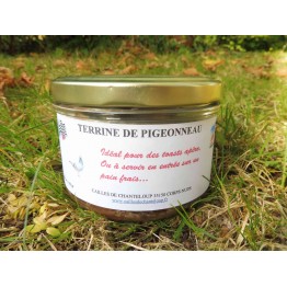 Lot de vingt cailles prètes é cuire 4,4kg avec une terrine de pigeon 90g et une rillette de pigeon 90g 60-1161