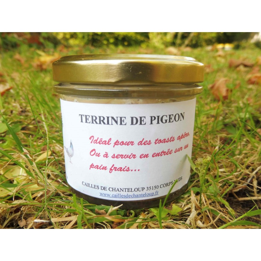 Lot de vingt cailles prètes é cuire 4,4kg avec une terrine de pigeon 90g et une rillette de pigeon 90g 60-1161