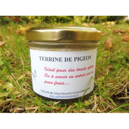 Lot de vingt cailles prètes é cuire 4,4kg avec une terrine de pigeon 90g et une rillette de pigeon 90g 60-1161