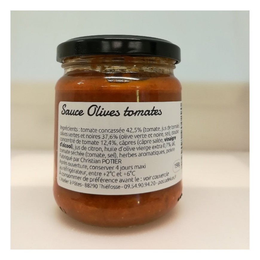 Accompagnement - Sauce olives tomates 29-1319