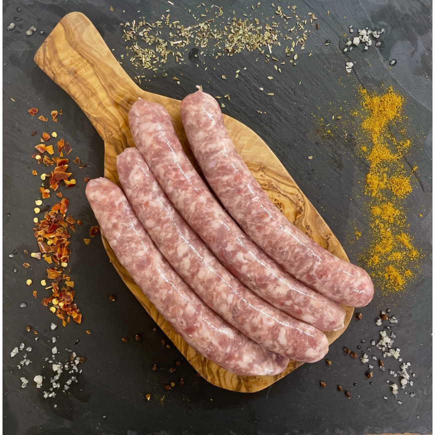 Saucisse de porc chèvre et miel 34-231