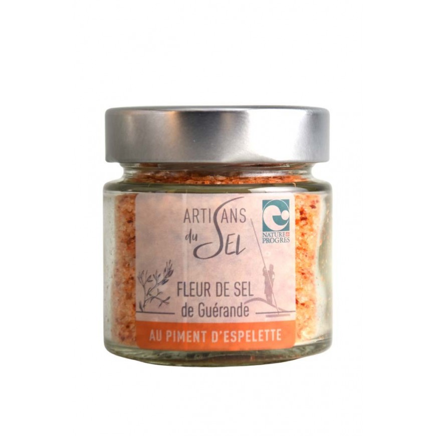 Fleur de Sel de Guérande au piment d'Espelette 10-422