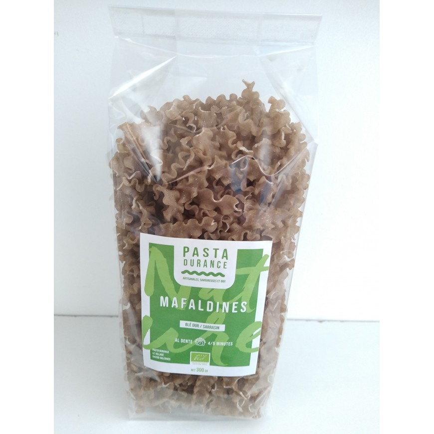 Mafaldines artisanales BIO sarrasin/blé dur - 300g