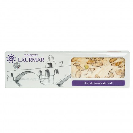 Nougat blanc tendre - Fleurs de lavande fine Bio de Sault 63-1002