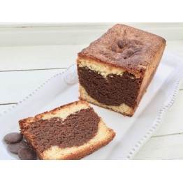 Le cake marbré au chocolat et à la vanille 67-1147