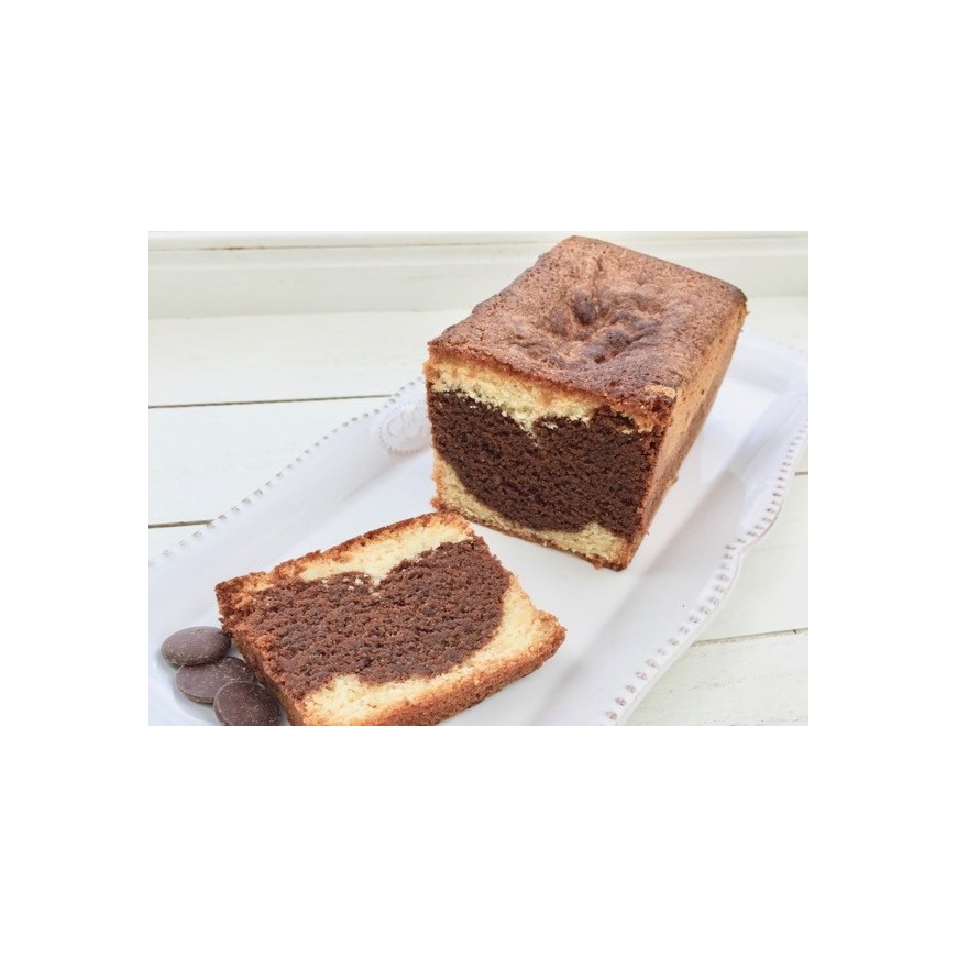 Le cake marbré au chocolat et à la vanille 67-1147