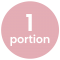 portions - 1 portion