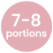 portions - 7-8 portions